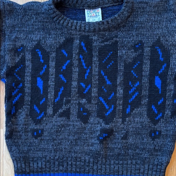 Vtg French Toast Boys’ Sweater Geometric 90s Size 6 - Picture 2 of 5